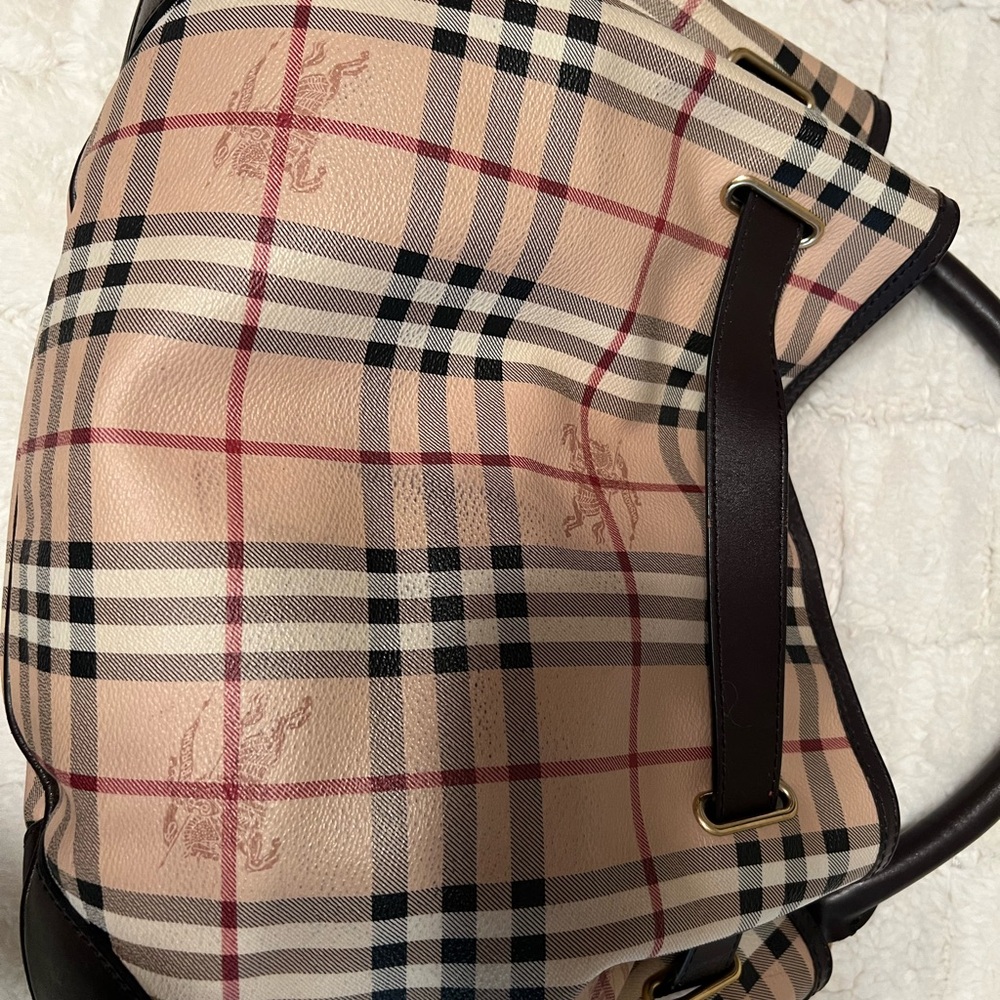 Burberry Haymarket check belted hobo - Picture 2 of 12